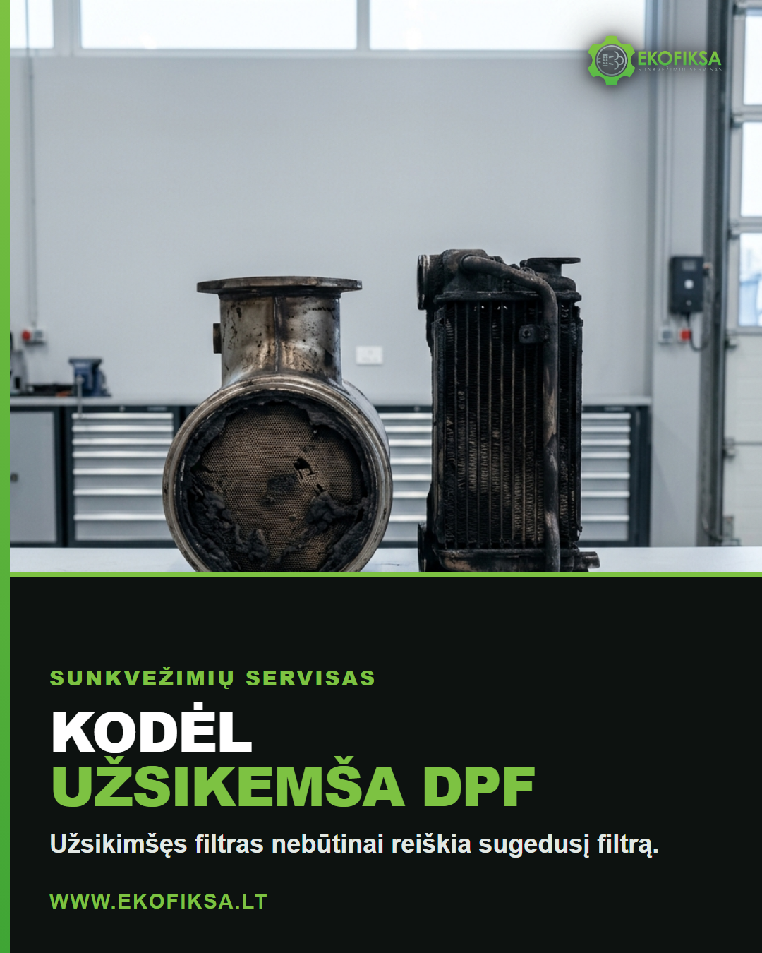 Kodėl užsikemša DPF ir EGR