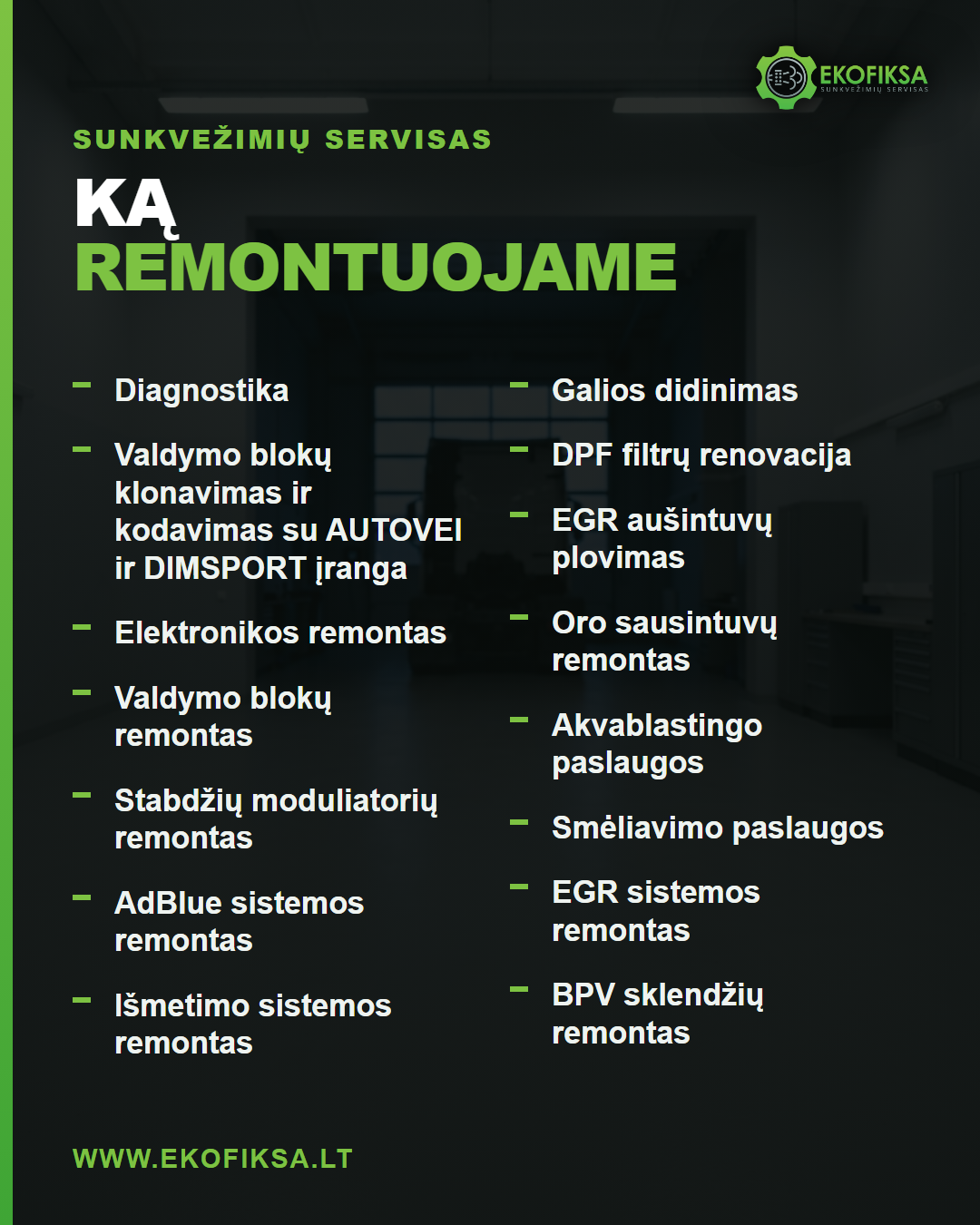 Ką remontuojame