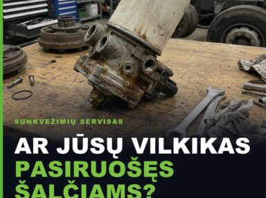 Ar sunkvežimio oro sistema pasiruošusi šalčiams?